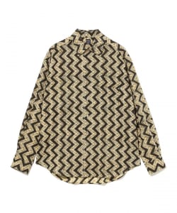 コットン バティックプリント ビックシャツ