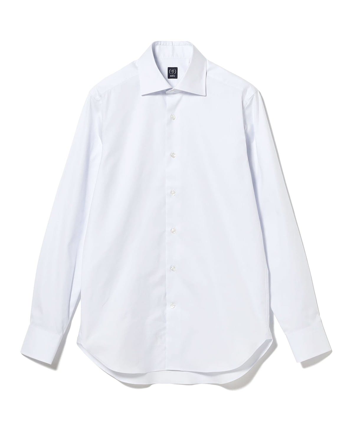 BEAMS F（ビームスF）コットン シャンブレー ワイドカラーシャツ
