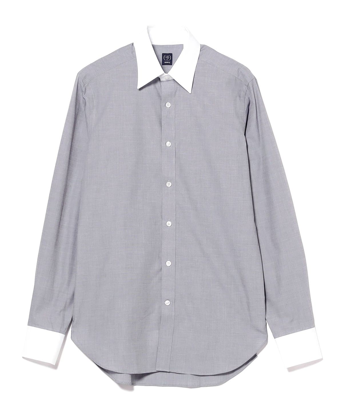 BEAMS F（ビームスF）コットン ソリッド レギュラーカラー クレリック