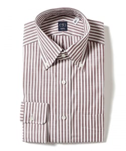 コットン ロンドンストライプ ボタンダウン シャツ