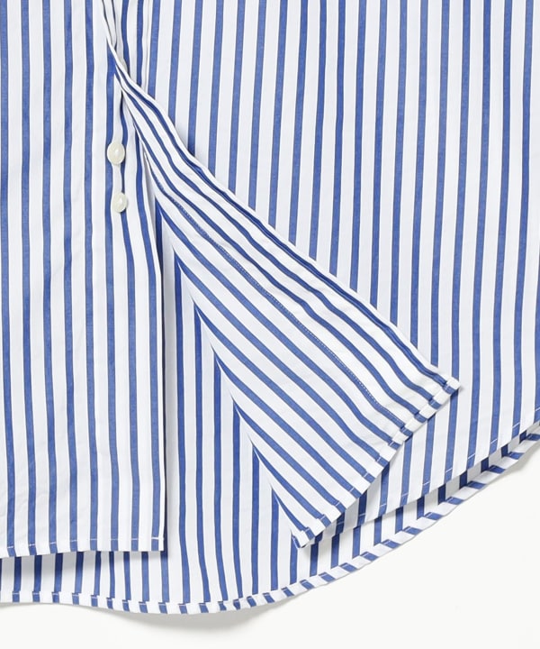 【別注】Brooks Brothers / スーピマコットン ブロード ストライプ ポロカラーシャツ