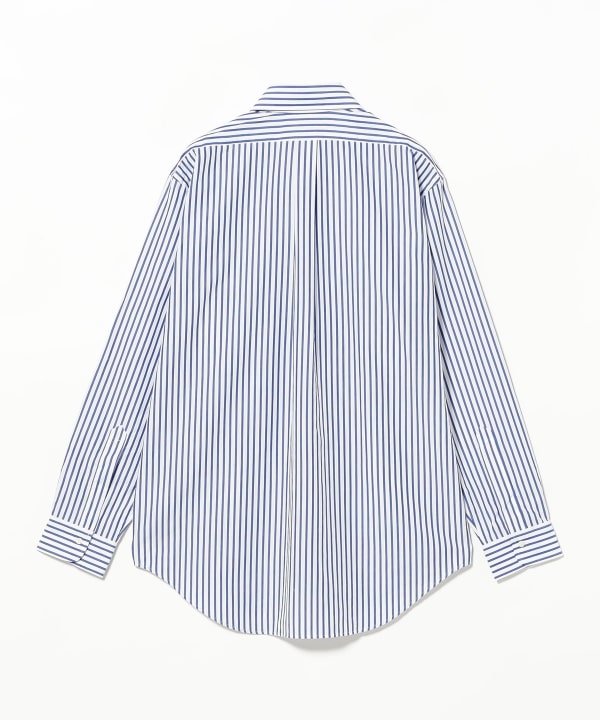 【別注】Brooks Brothers / スーピマコットン ブロード ストライプ ポロカラーシャツ