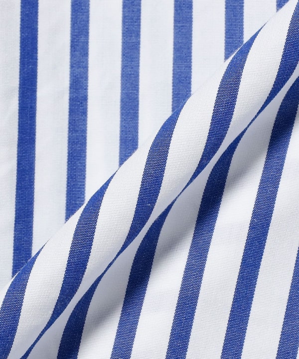 【別注】Brooks Brothers / スーピマコットン ブロード ストライプ ポロカラーシャツ
