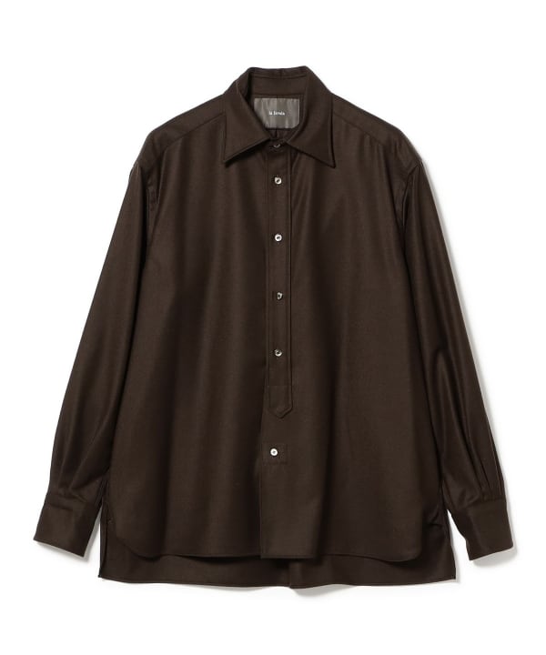 la favola / BIG SHIRT ウールナイロン オーバーシャツ