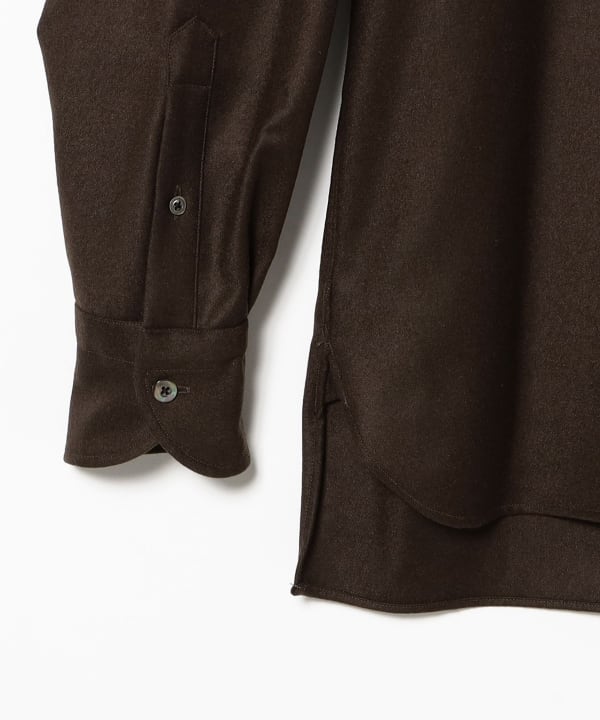 la favola / BIG SHIRT ウールナイロン オーバーシャツ