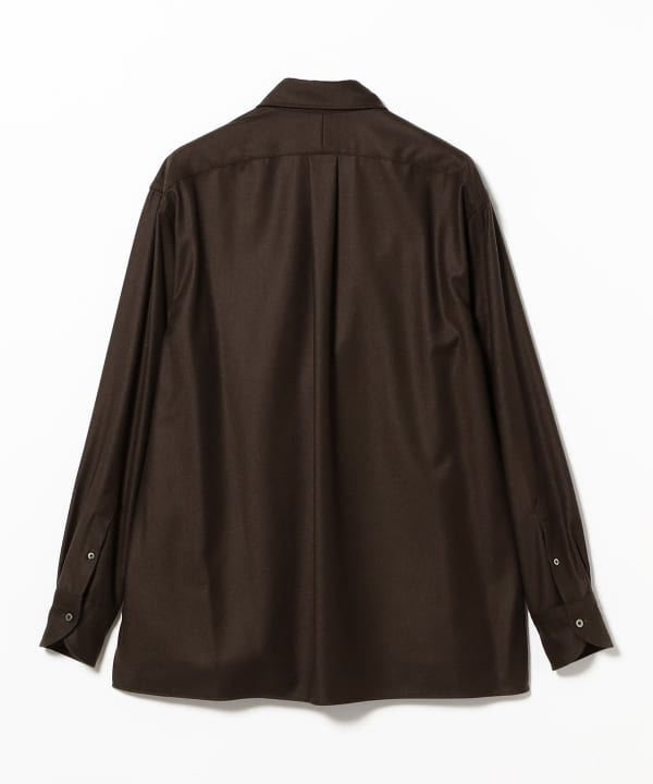 la favola / BIG SHIRT ウールナイロン オーバーシャツ