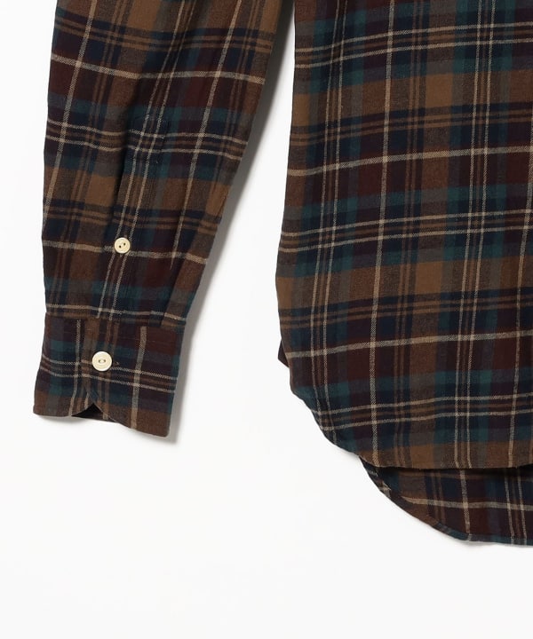 【別注】Drake’s × BEAMS F / コットン フランネル ダブルポケット シャツ