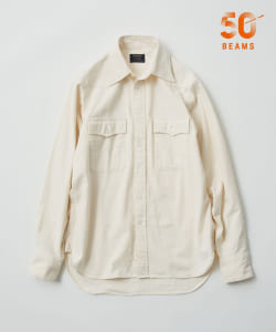【別注】Drake’s × BEAMS F / コットン サテン ウエスタン シャツ