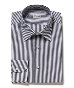 ▲Errico Formicola / ロンドンストライプ セミワイドカラーシャツ◎