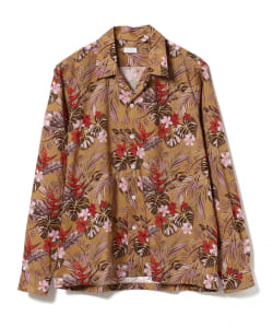 ▲ORIAN / フラワープリント オープンカラーシャツ