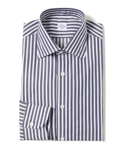 ▲Maria Santangelo / 別注 ANDREA ロンドンストライプ ワイドカラーシャツ