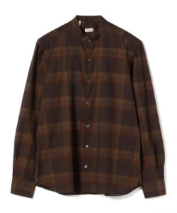 ERRICO FORMICOLA × BEAMS F / 別注 RUIROSA チェック バンドカラーシャツ
