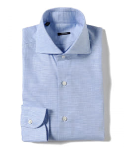 BARBA / NEW BRUNO グレンチェック ワイドカラー シャツ