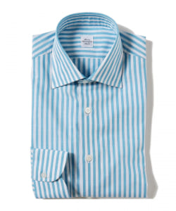 Maria Santangelo × BEAMS F / 別注 ANDREA ロンドンストライプ ワイドカラーシャツ