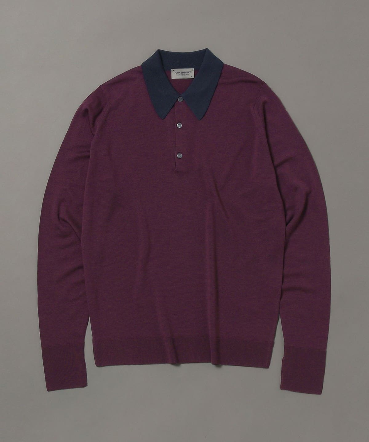 【別注】JOHN SMEDLEY ジョン スメドレー / 30ゲージ クレリック ニットポロシャツ シャツ・ブラウス MEN DAMSONxMIDNIGHT L 【別注】JOHN SMEDLEY ジョン スメドレー / 30ゲージ クレリック ニットポロシャツ シャツ・ブラウス MEN DAMSONxMIDNIGHT L