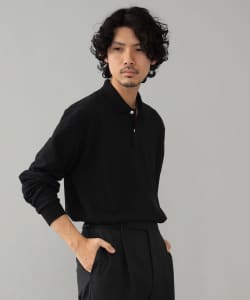 ELACIO / カノコ ロングスリーブ ポロシャツ