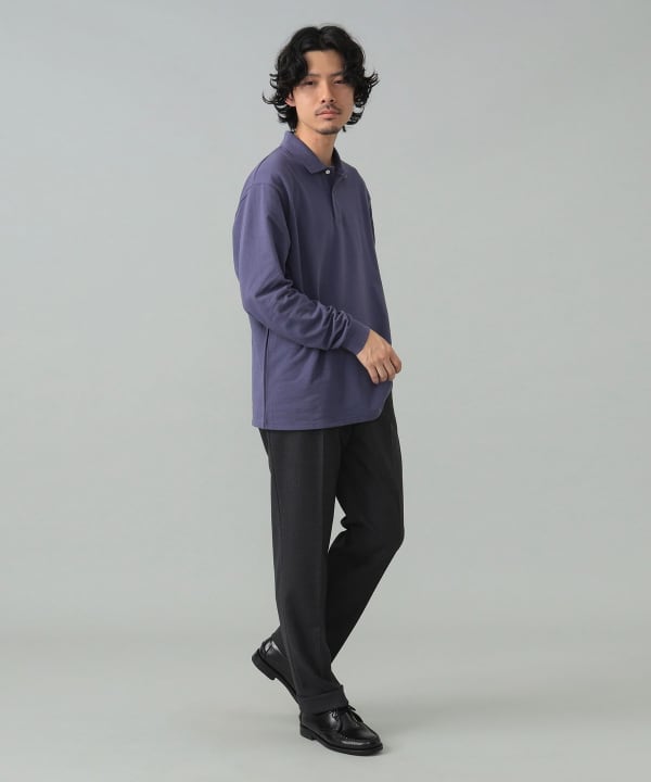 BEAMS F（ビームスF）ELACIO / カノコ ロングスリーブ ポロシャツ