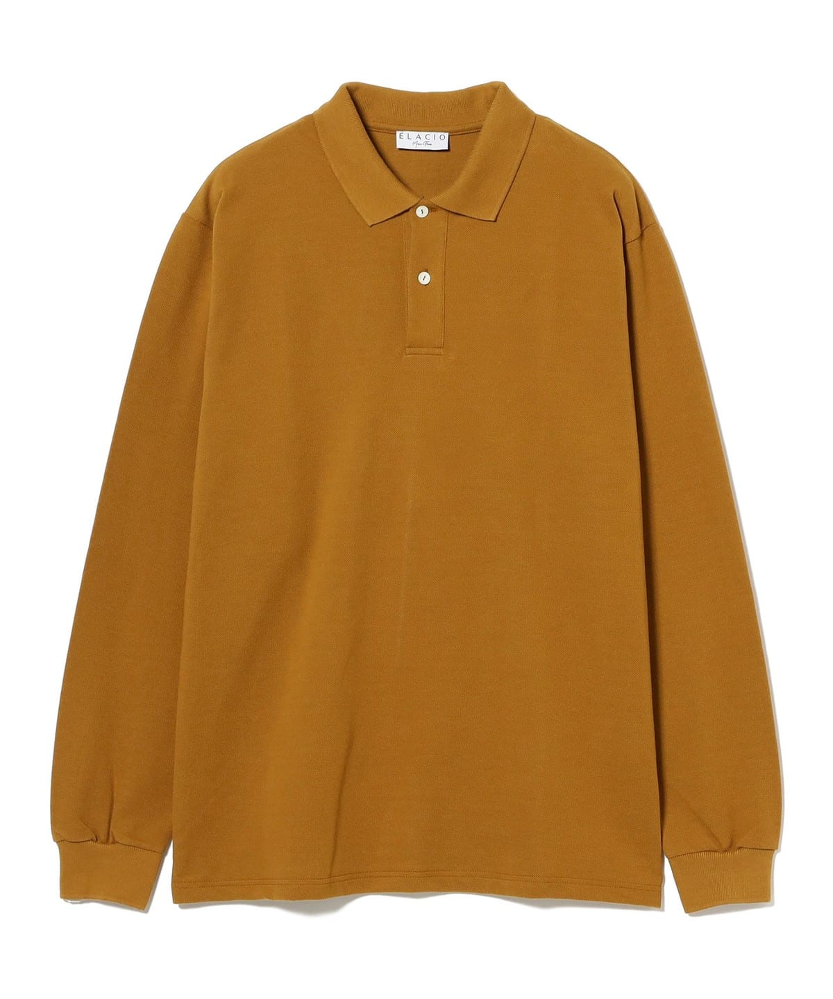 ELACIO / カノコ ロングスリーブ ポロシャツ シャツ・ブラウス MEN CAMEL 5 ELACIO / カノコ ロングスリーブ ポロシャツ シャツ・ブラウス MEN CAMEL 5