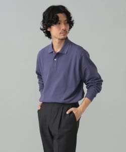 ELACIO / カノコ ロングスリーブ ポロシャツ