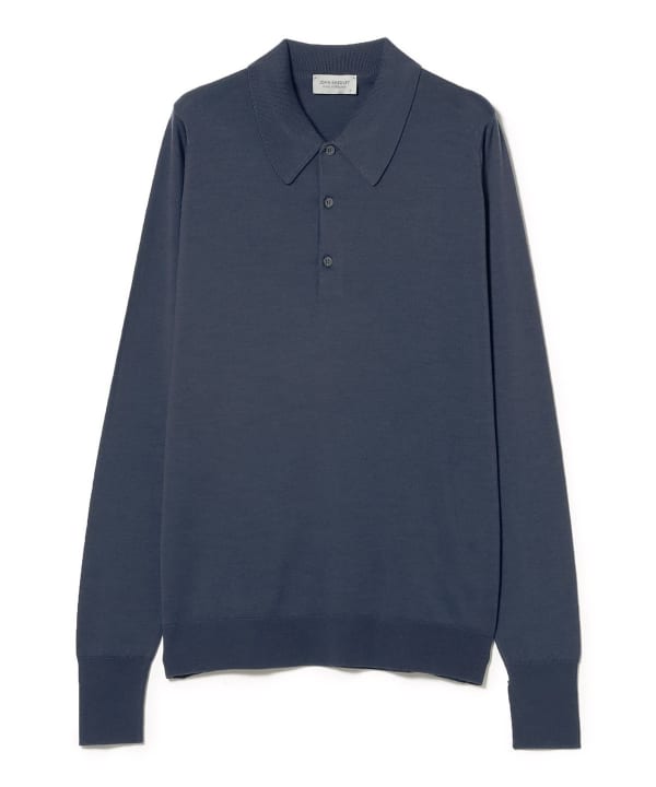 [Special order] JOHN SMEDLEY / DORSET 30 gauge knit polo shirt