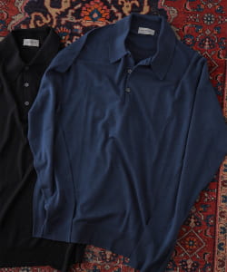 【別注】JOHN SMEDLEY / DORSET 30ゲージ ニットポロシャツ