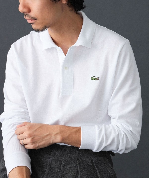 BEAMS F（ビームスF）LACOSTE / L1312 ロングスリーブ ポロシャツ