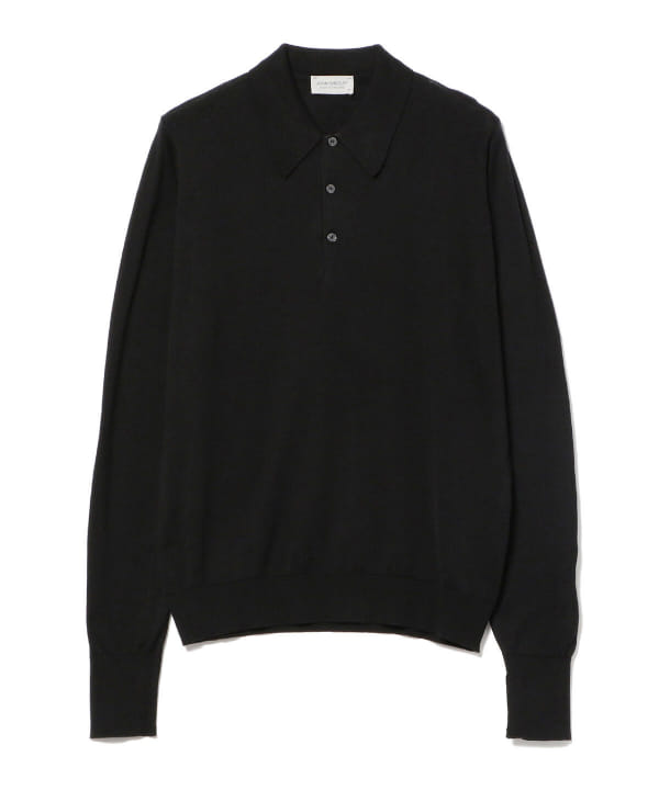 BEAMS F JOHN SMEDLEY / FINCHLEY 30 gauge knit polo shirt (shirt 