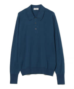 ▲JOHN SMEDLEY / FINCHLEY 30ゲージ ニット ポロシャツ