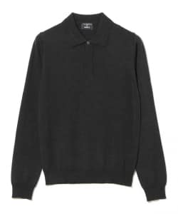 【別注】MORGANO / ウール 12ゲージ ニット ポロシャツ