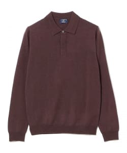 【別注】MORGANO / ウール 12ゲージ ニット ポロシャツ