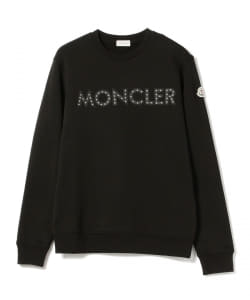 BEAMS F（ビームスF）MONCLER / クルーネック ライン ロゴ スウェット