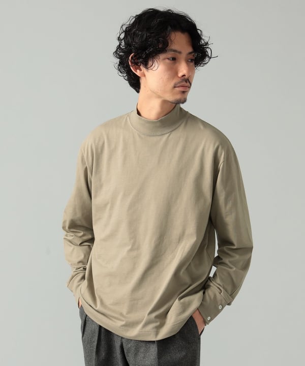 BEAMS F（ビームスF）ELACIO / モックネック カットソー（Tシャツ