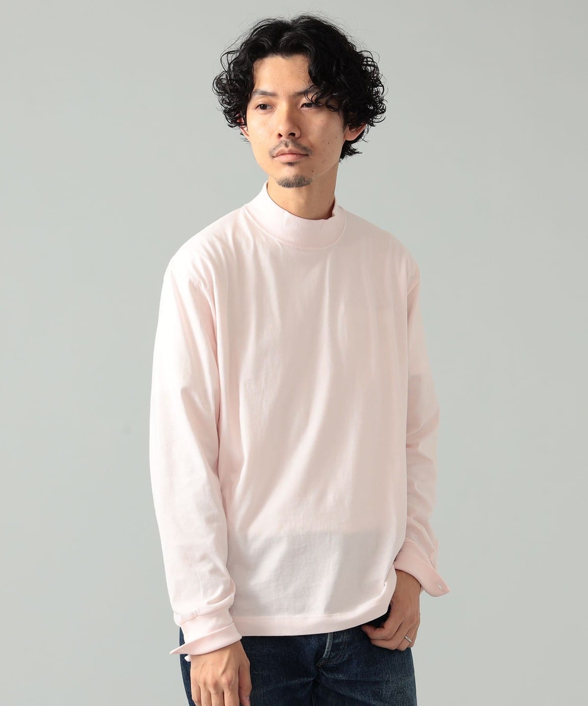 BEAMS F（ビームスF）ELACIO / モックネック カットソー（Tシャツ