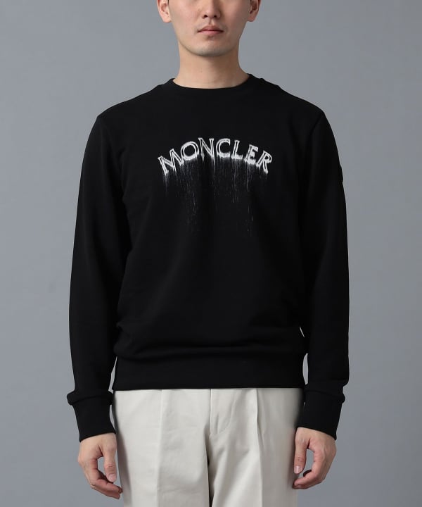 BEAMS F（ビームスF）MONCLER / クルーネック サンド ロゴ スウェット（トップス スウェット）通販｜BEAMS