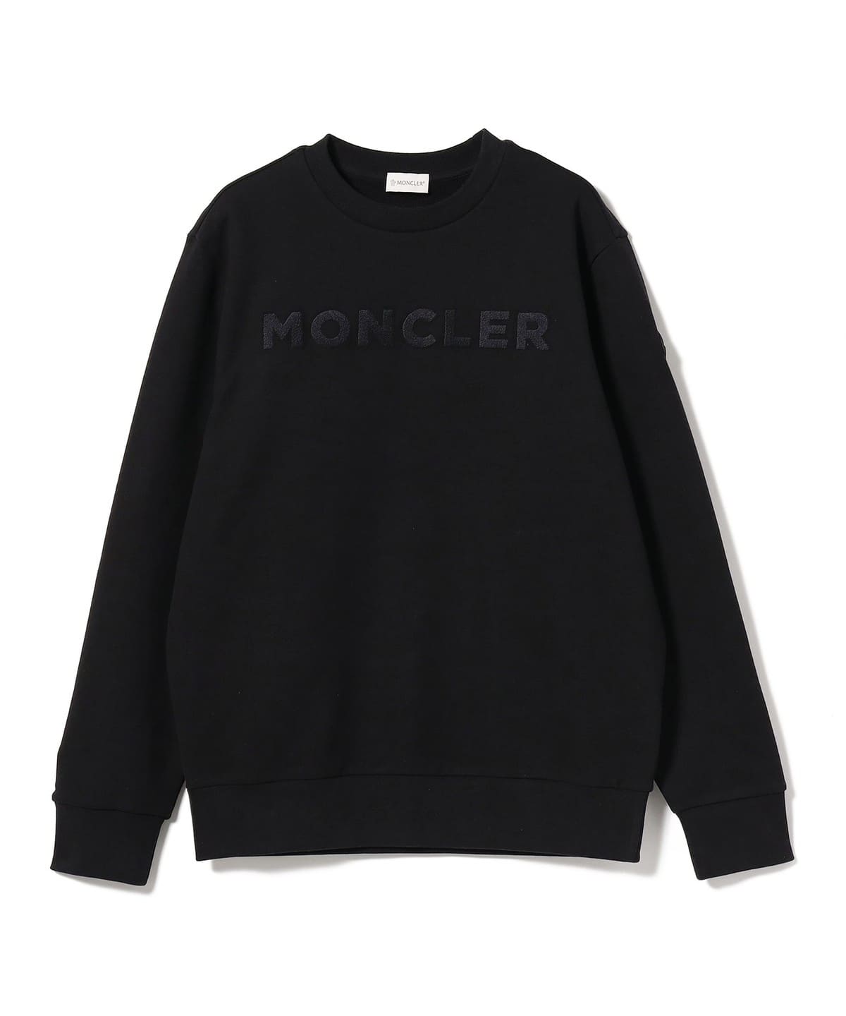 美品　モンクレール 黒 クロップドスウェットS モンクレール メンズ スウェット トレーナー MONCLER ブランド