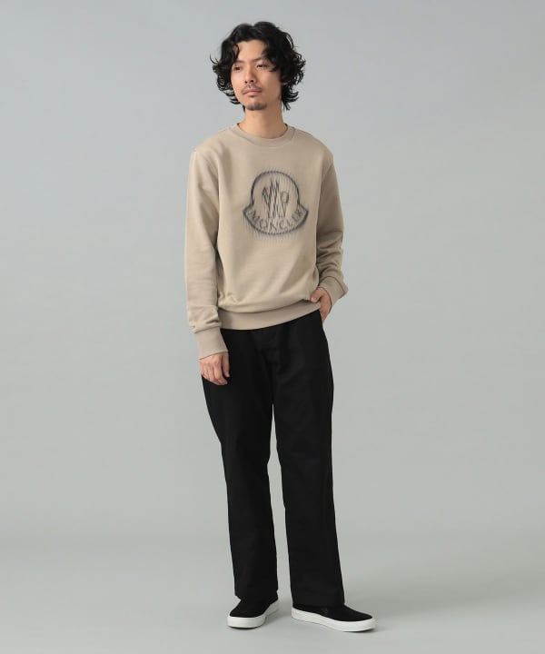 BEAMS F（ビームスF）MONCLER / クルーネック ロゴ スウェット