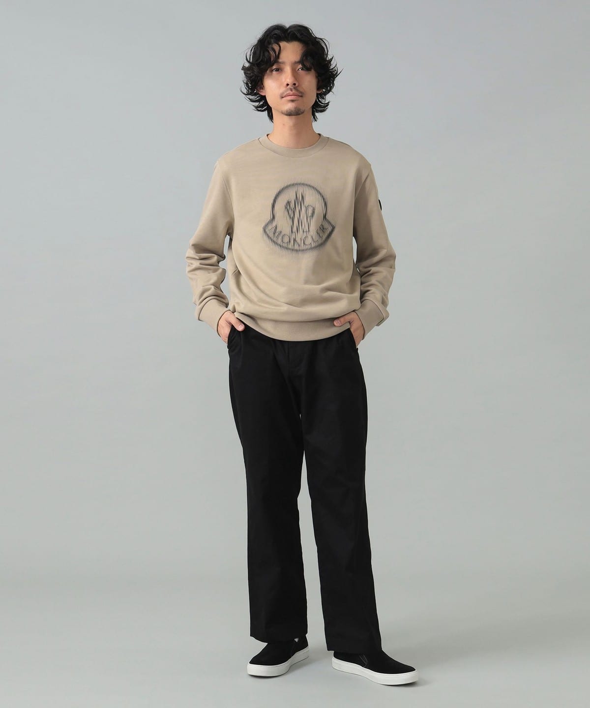 MONCLER ロコクラフィッククルネックスウェットシャツ BEAMS F（ビームスF）MONCLER / クルーネック ロゴ スウェット