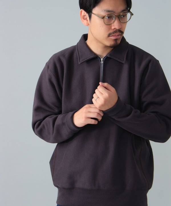 BEAMS F（ビームスF）*A VONTADE / ハーフジップ スウェット