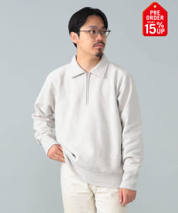 【+15%ポイントUP】*A VONTADE / ハーフジップ スウェット