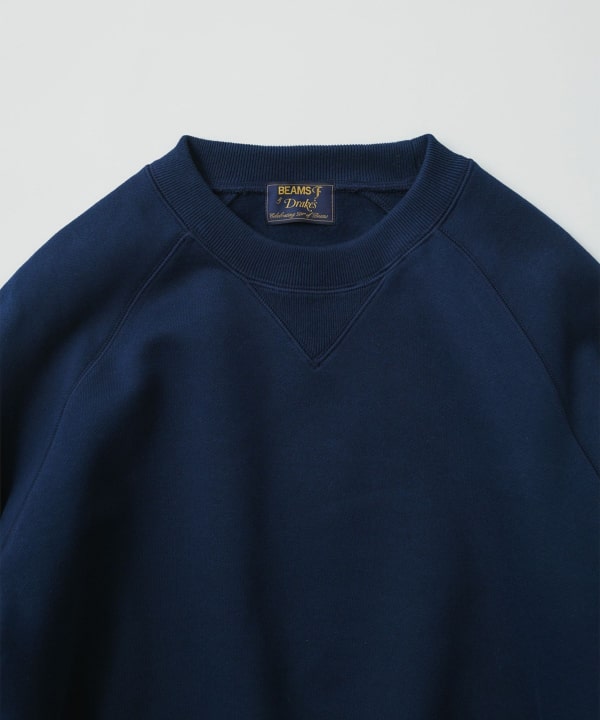 【別注】Drake’s × BEAMS F / コットン クルーネック スウェット