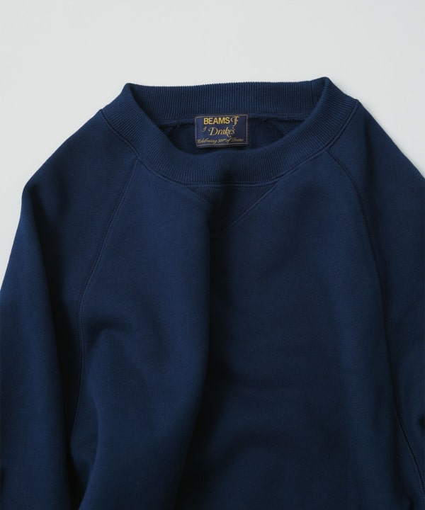 【別注】Drake’s × BEAMS F / コットン クルーネック スウェット