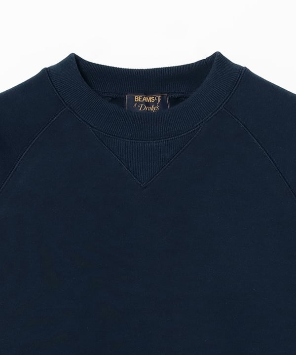 【別注】Drake’s × BEAMS F / コットン クルーネック スウェット