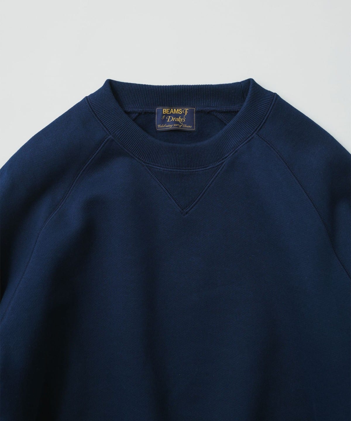 BEAMS F（ビームスF）【別注】Drake's × BEAMS F / コットン クルー