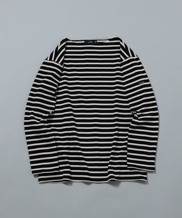 SAINT JAMES / OUESSANT ボーダー ボートネック Tシャツ