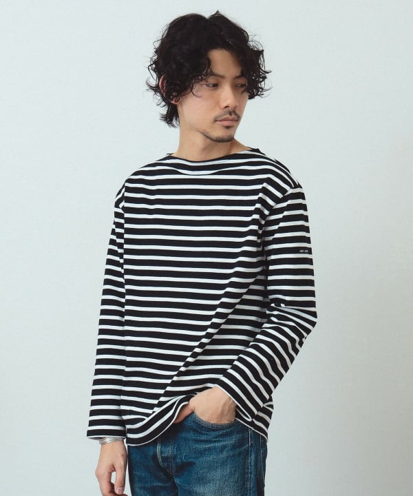 BEAMS F（ビームスF）SAINT JAMES / OUESSANT ボーダー ボートネック T