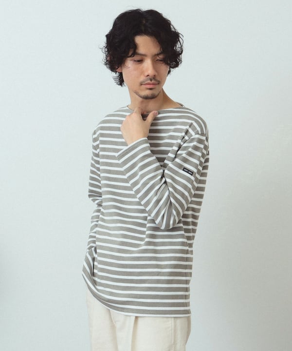 BEAMS F（ビームスF）SAINT JAMES / OUESSANT ボーダー ボートネック T 