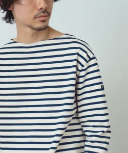 SAINT JAMES / OUESSANT ボーダー ボートネック Tシャツ
