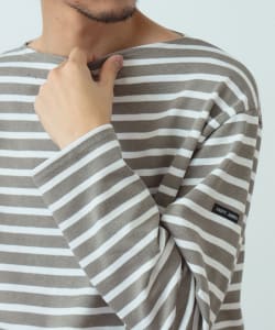 SAINT JAMES / OUESSANT ボーダー ボートネック Tシャツ