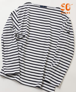 【別注】SAINT JAMES / OUESSANT ボーダー ボートネック Tシャツ