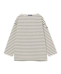 SAINT JAMES / ルーズフィット ボーダー ボートネック Tシャツ